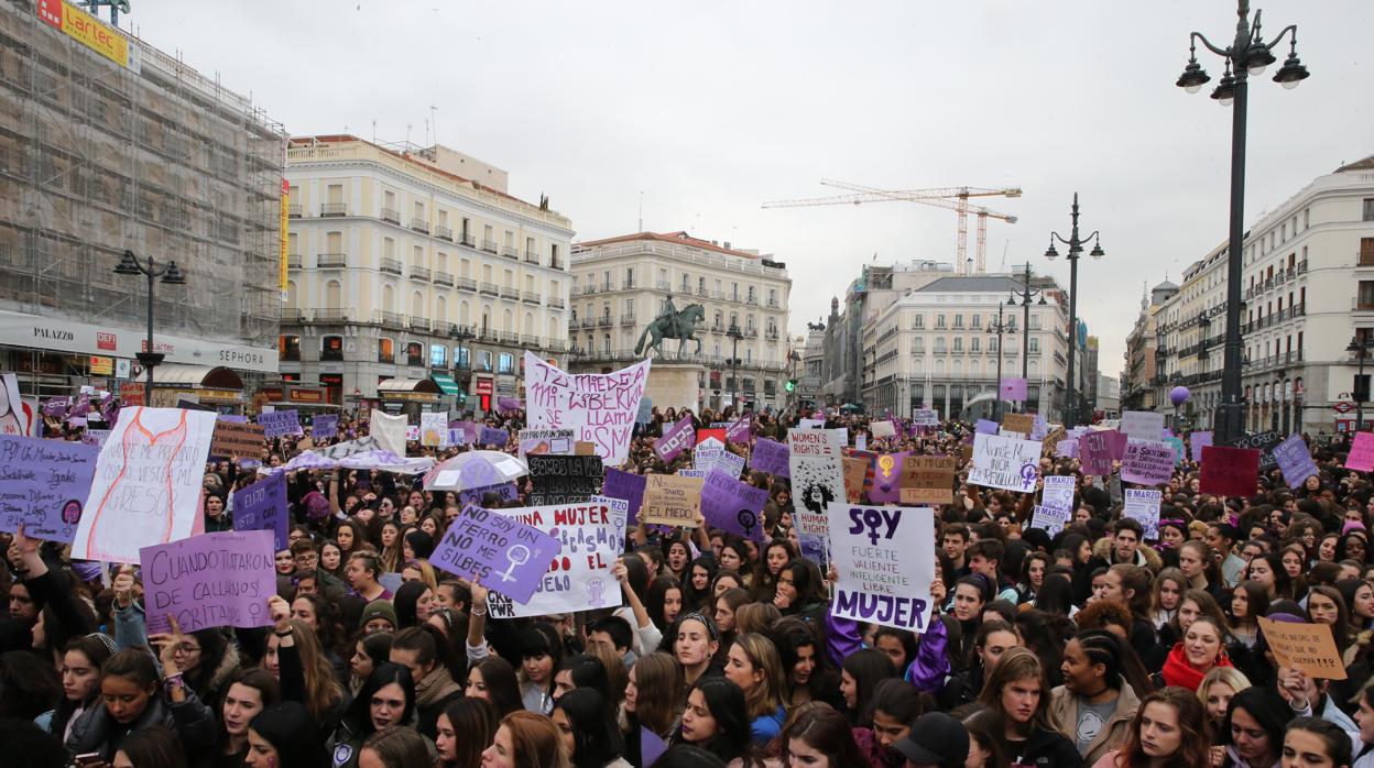 Imagen de la manifestación del pasado 8 de marzo en Madrid