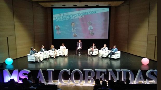 Una de las mesas redondas que se celebraron este jueves en Media Startups Alcobendas 2018