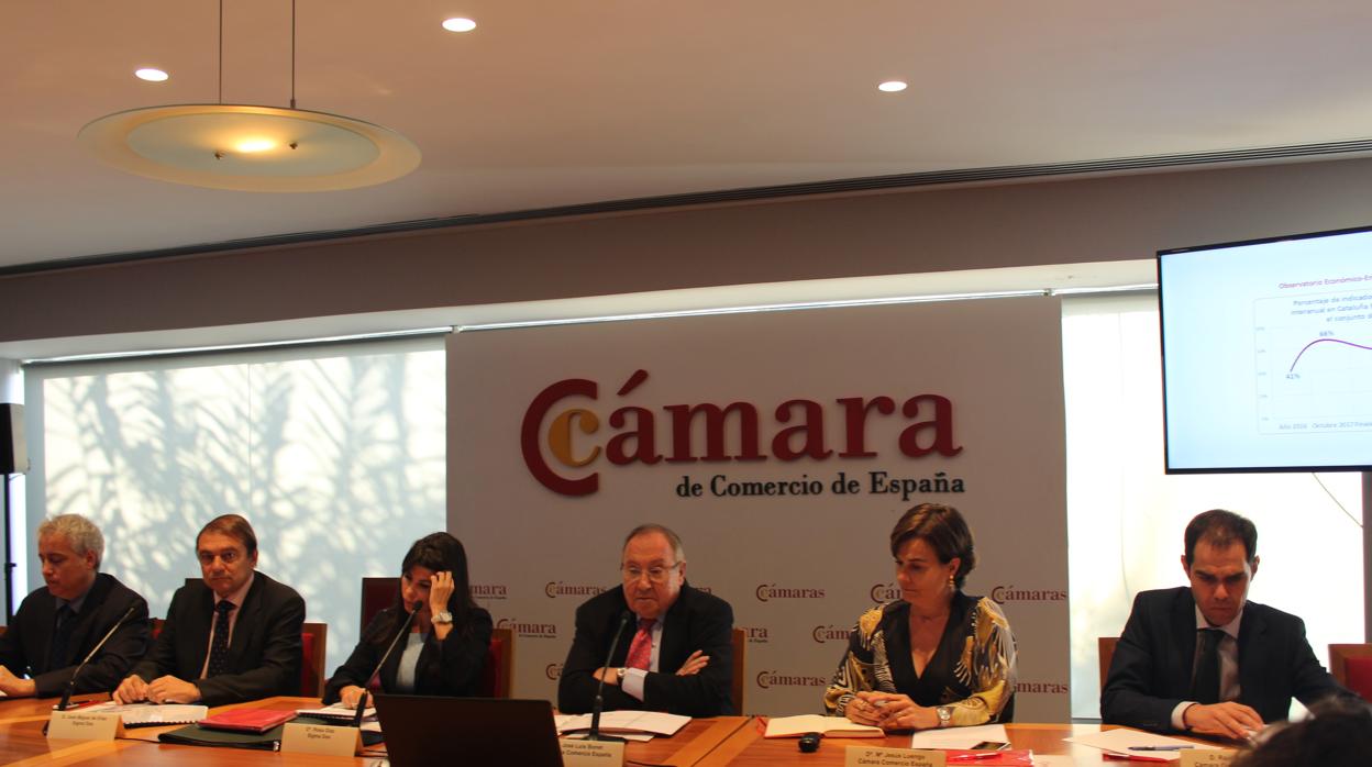 Conferencia de prensa para presentar la encuesta realizada por Sigma Dos para la Cámara de Comercio de España