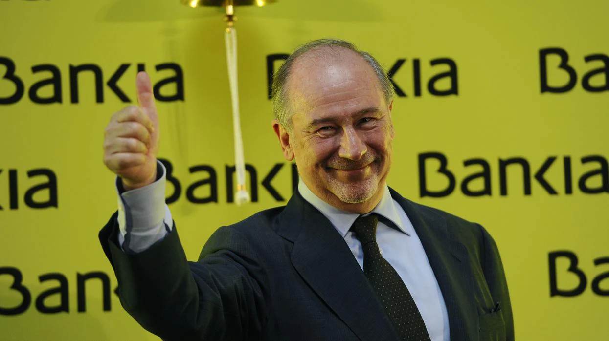 Rodrigo Rato, el día de la salida a Bolsa de Bankia en julio de 2011