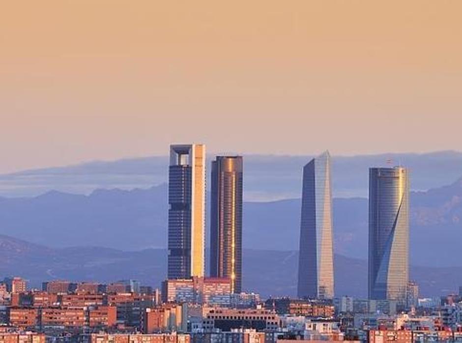 Skyline de Madrid, con el complejo de las Cuatro Torres
