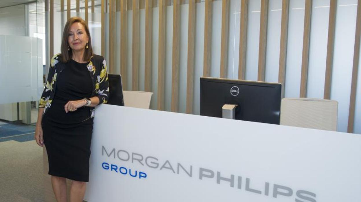 Montserrat Luquero, directora general de Morgan Philips Hudson, en su nueva sede