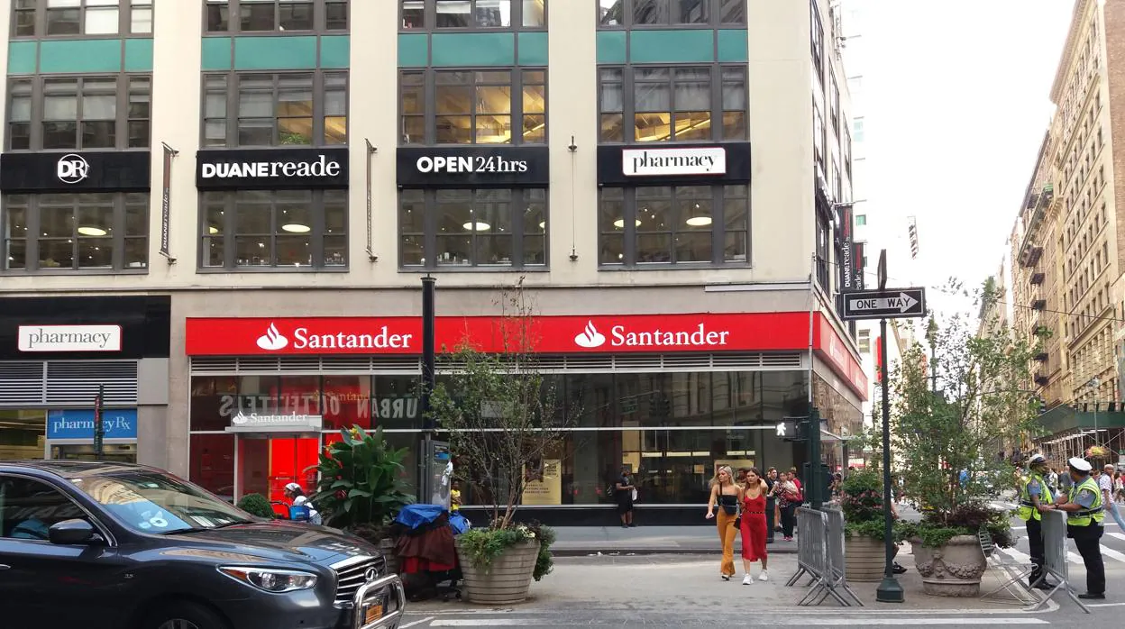 Sucursal del Santander en Nueva York