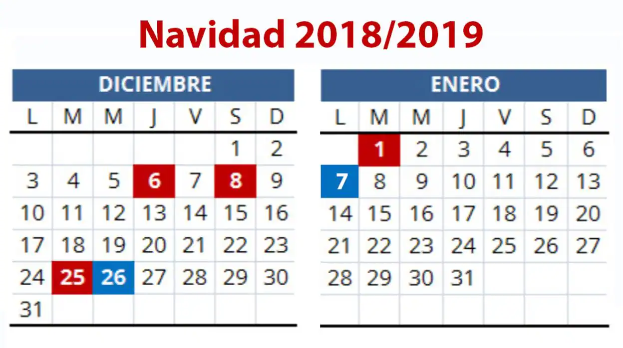 Calendario laboral 2019