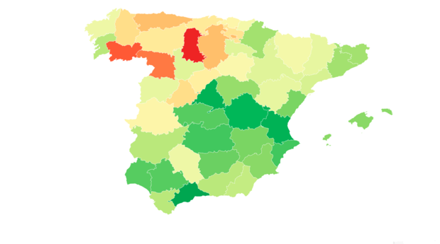 Orense y Palencia, las únicas provincias que destruyeron empleo en 2018