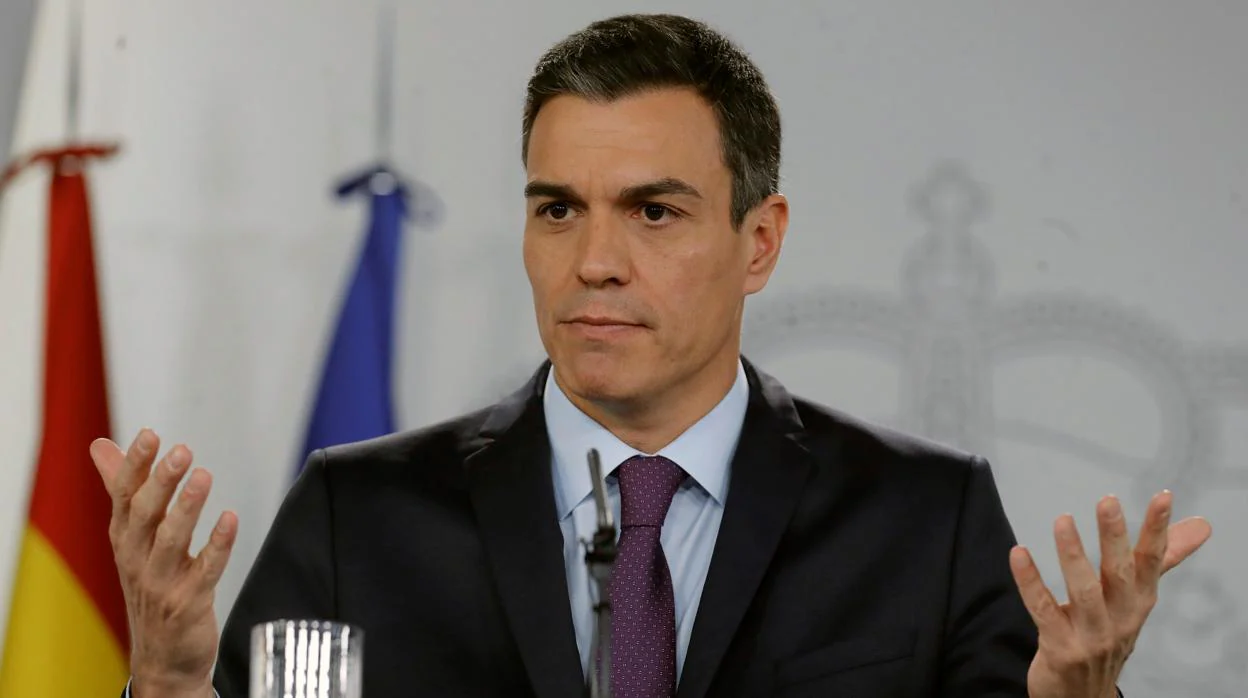 Pedro Sánchez, presidente del Gobierno, durante el último Consejo de Ministros de 2018