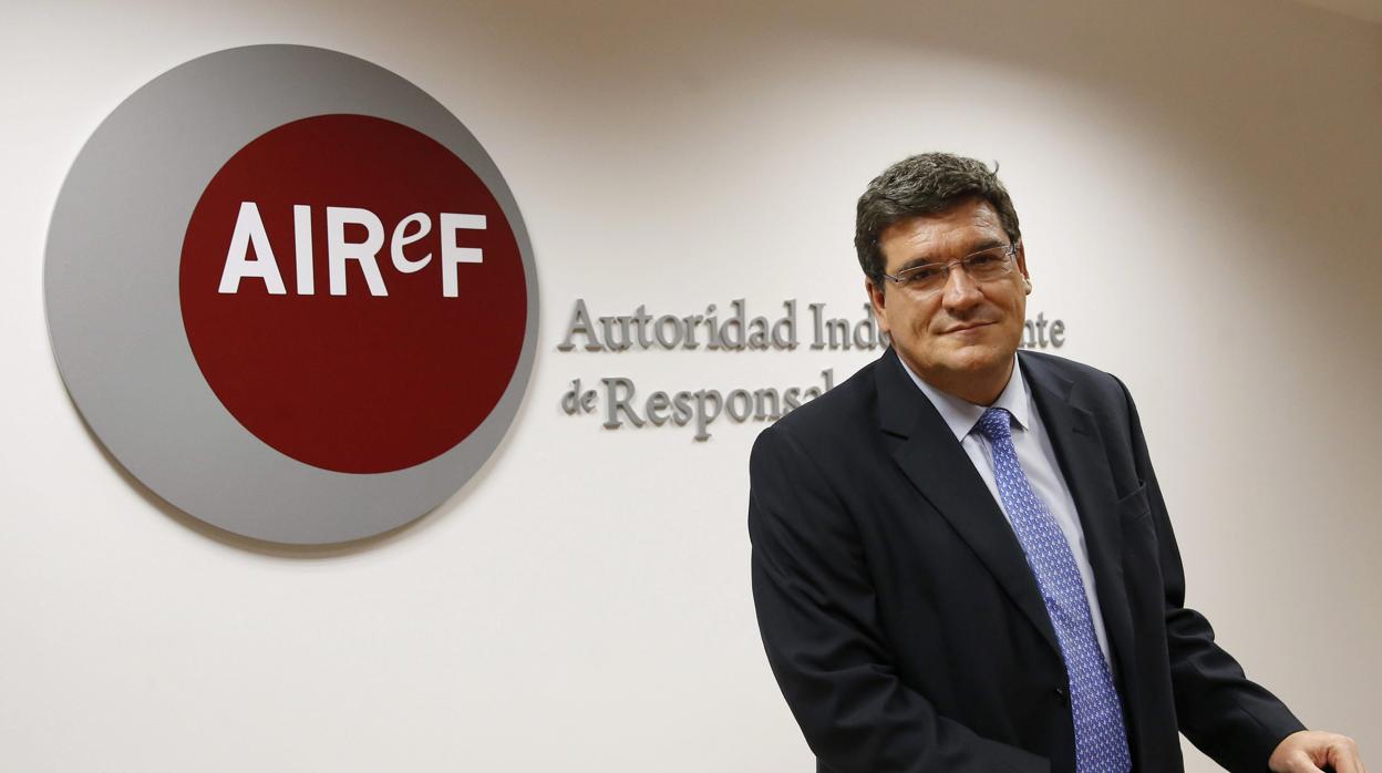 José Luis Escrivá, presidente de la Autoridad Independiente de Responsabilidad Fiscal (AIReF)