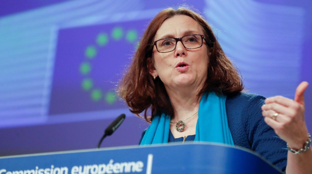 La comisaria europea de Comercio, Cecilia Malmstrom