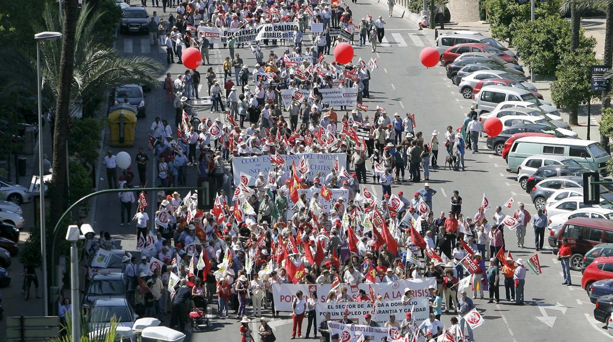 Manifestación de los sindicatos por el Día de los Trabajadores en Córdoba