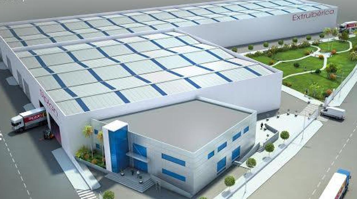 Recreación virtual del nuevo centro de producción que tendrá Siplan en Mairena del Alcor (Sevilla)