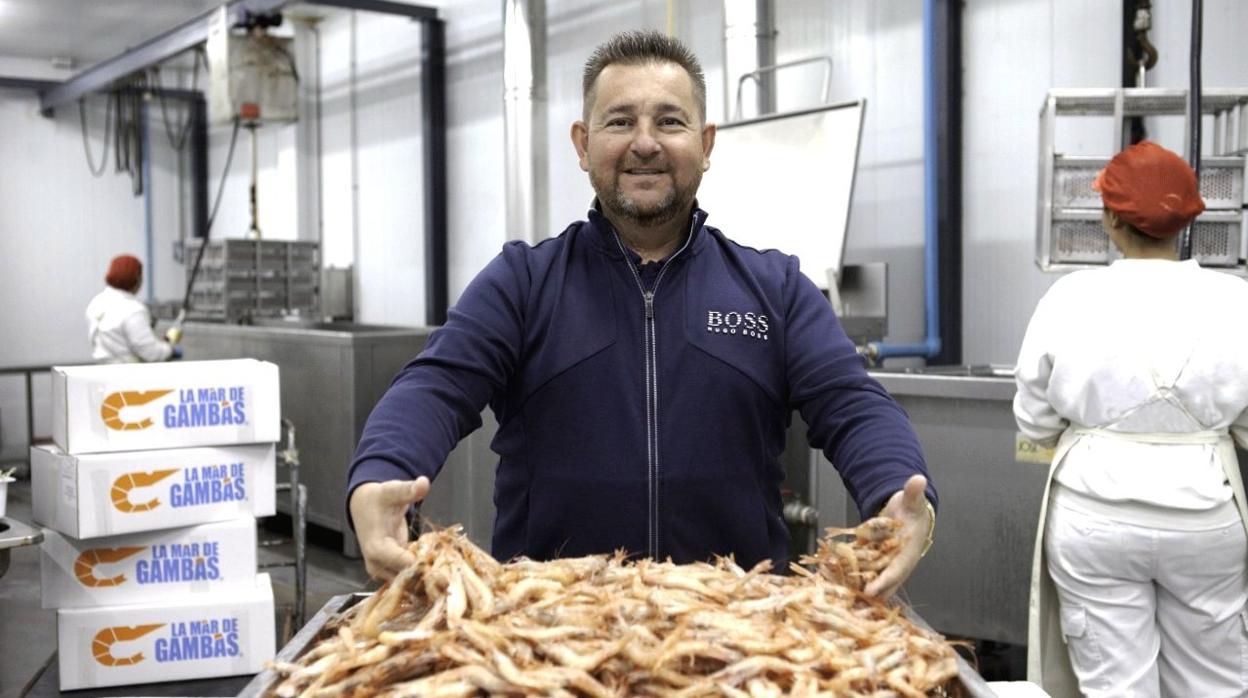 Manuel Alcerrica, fundador de «La Mar de Gambas», que sirvió en sus locales 220.000 kilos de marisco en 2018