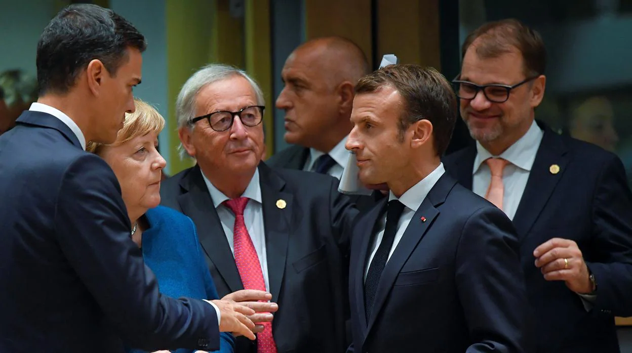 Los principales líderes europeos en una reunión el pasado octubre