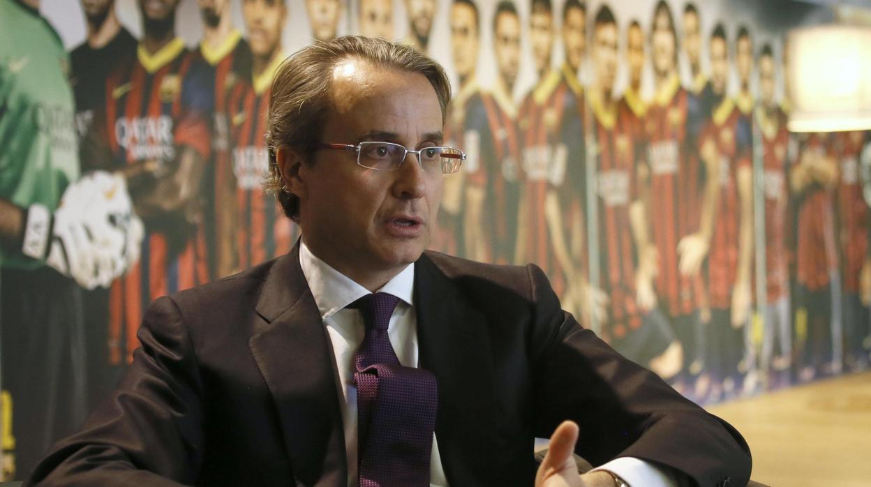 Javier Faus en una foto de archivo cuando era vicepresidente del Barcelona CF en 2014