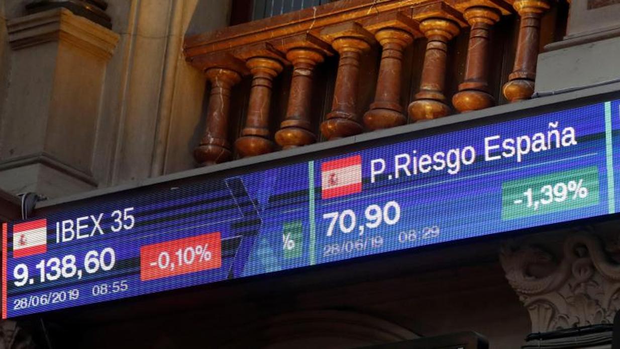 Pantalla de la prima de riesgo española