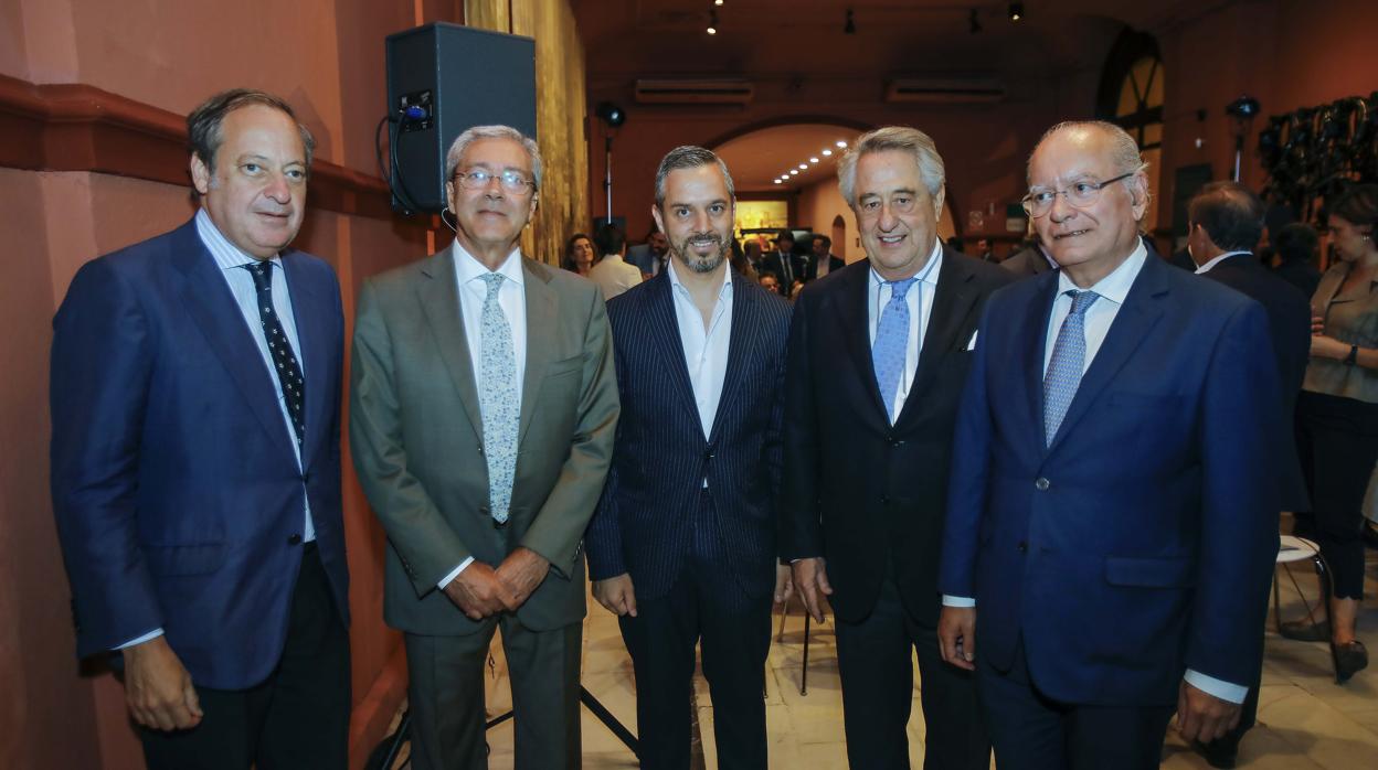 Álvaro Rodríguez Guitart, Rogelio Velasco, Juan Bravo, Javier Targhetta y Álvaro Ybarra