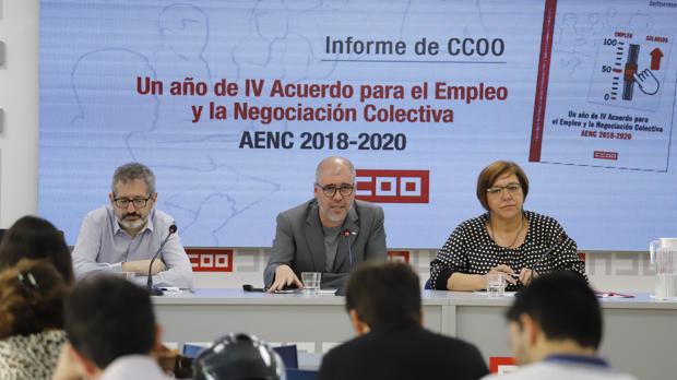 CC.OO. acusa a los empresarios de resistirse a asumir el salario mínimo de convenio de 14.000 euros