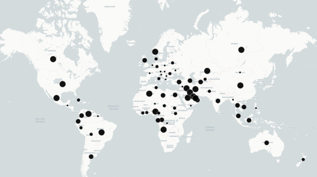 El mapa de los países productores de petróleo en el mundo