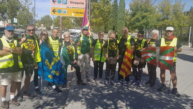 Pensionistas de toda España llegan a Madrid a pie para reclamar pensiones dignas