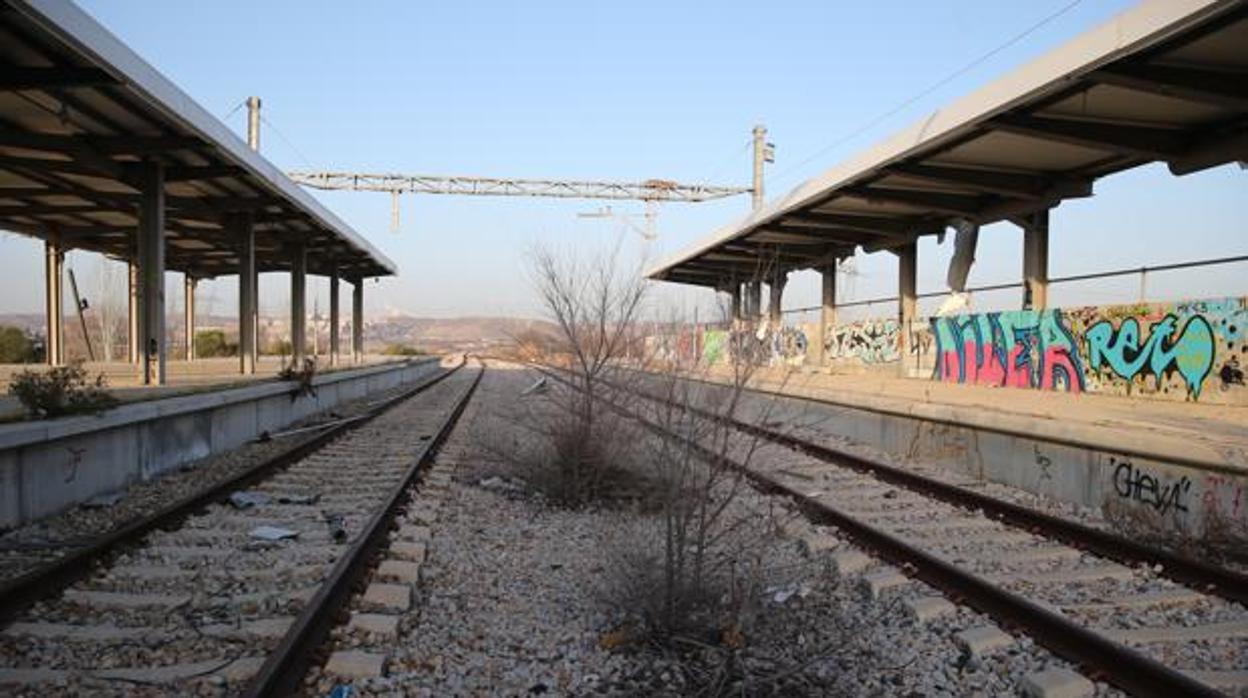 Estación de tren en San Martín de la Vega, Madrid