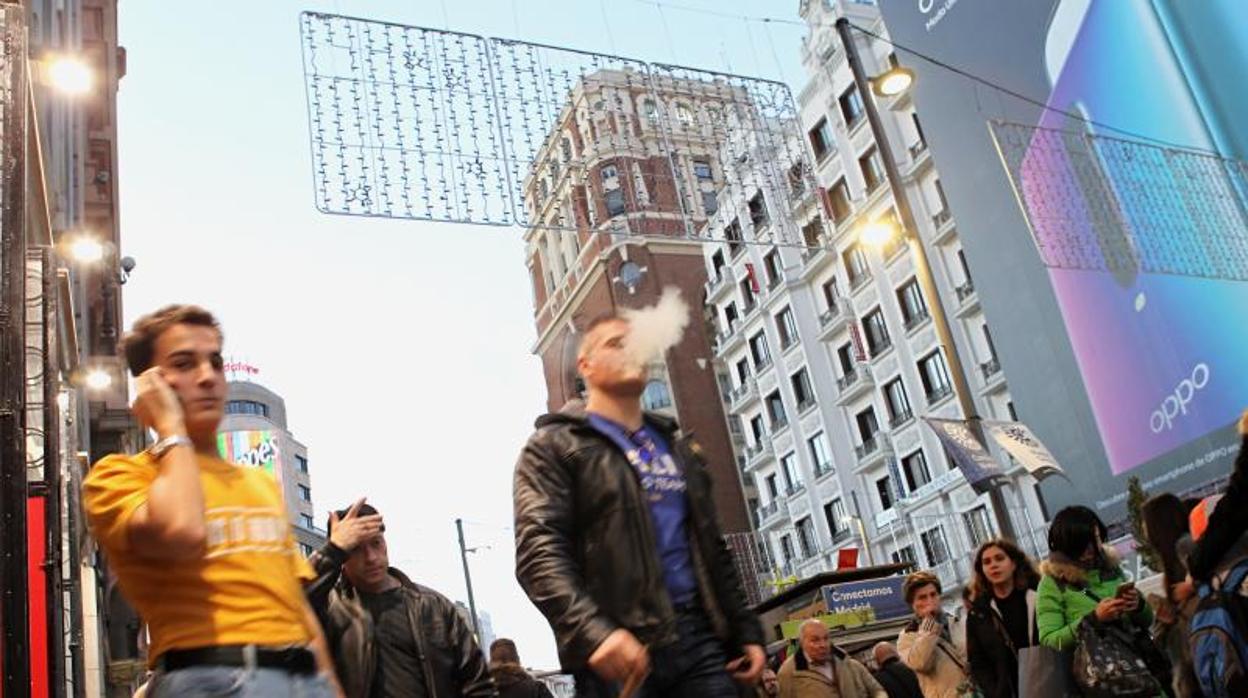 Compras por el Black Friday el año pasado en el centro de Madrid