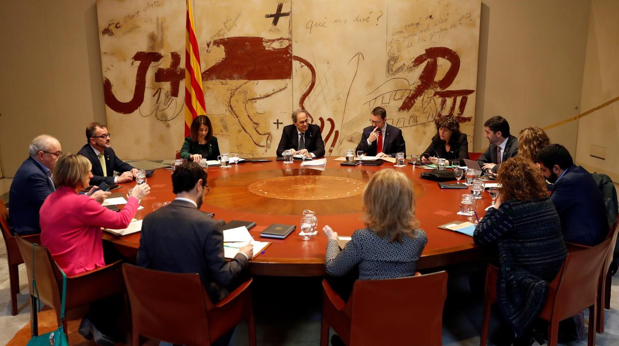 Reunión del gobierno de la Generalitat, la semana pasada