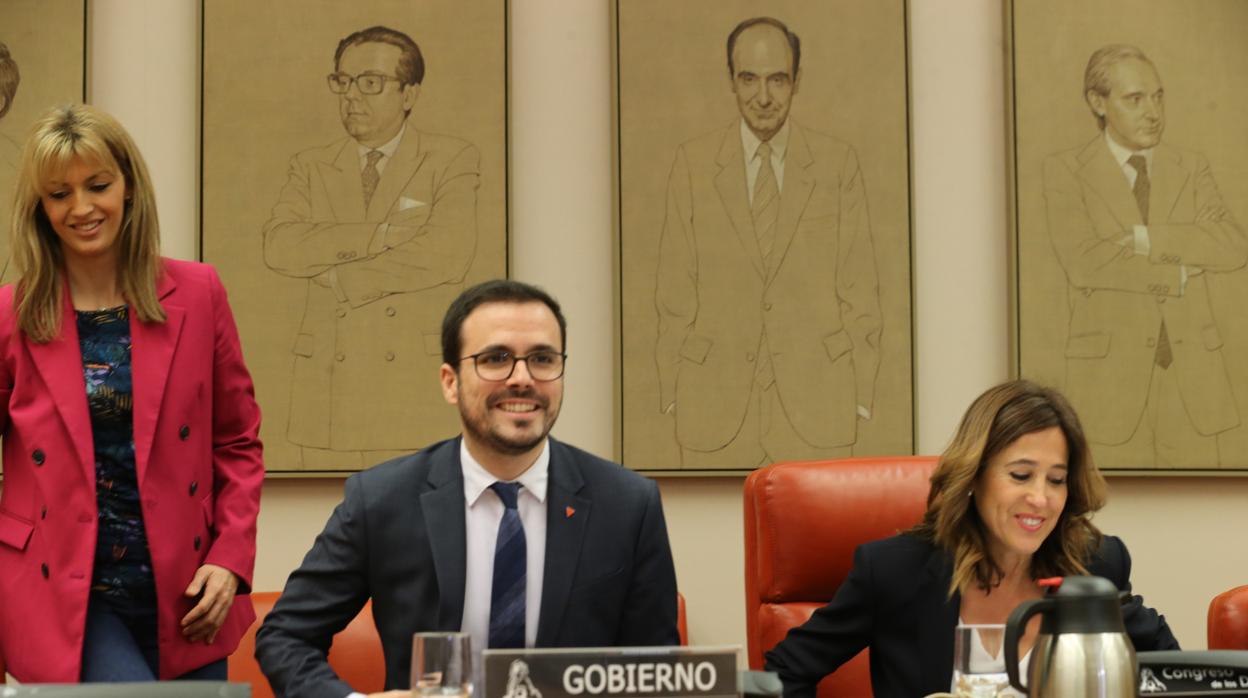 El ministro de Consumo, Alberto Garzón, en la comision de Sanidad y Consumo