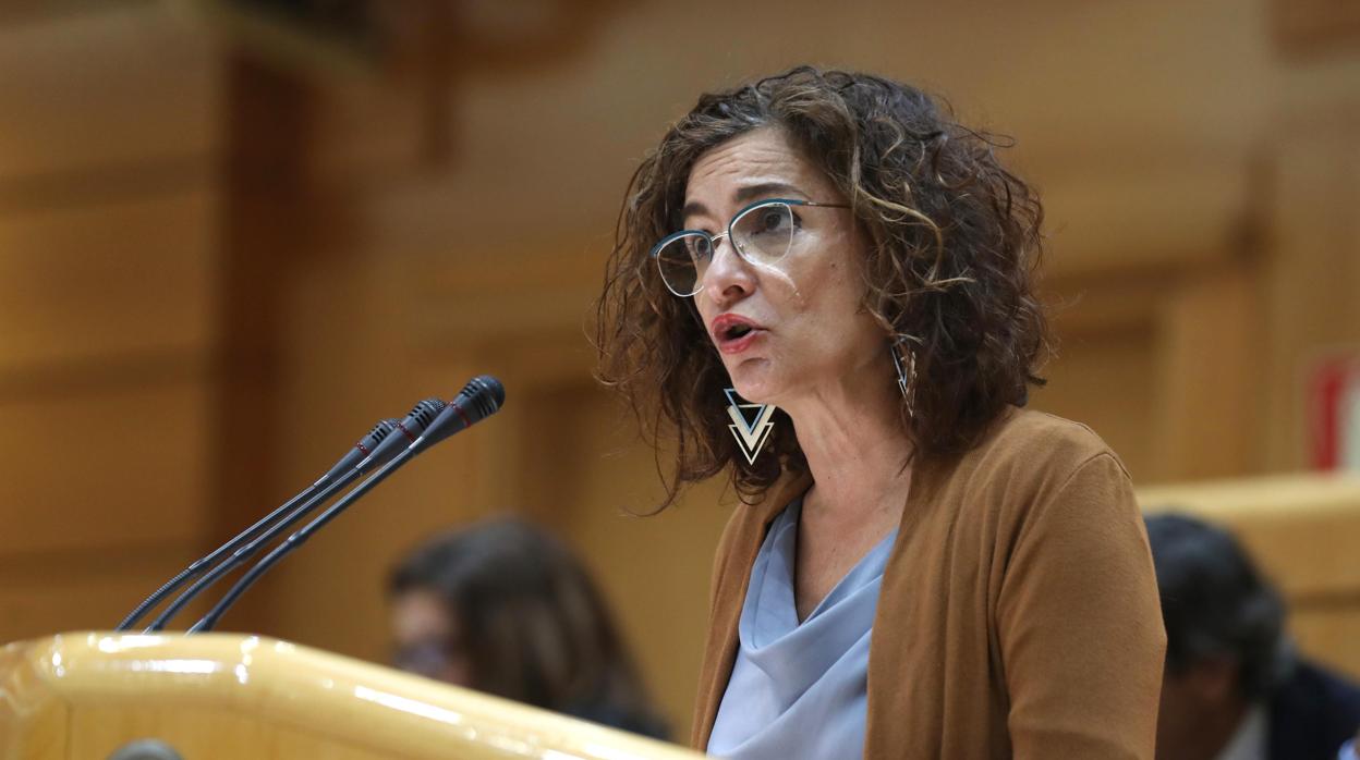 María Jesús Montero, ministra de Hacienda y Portavoz del Gobierno en el Senado