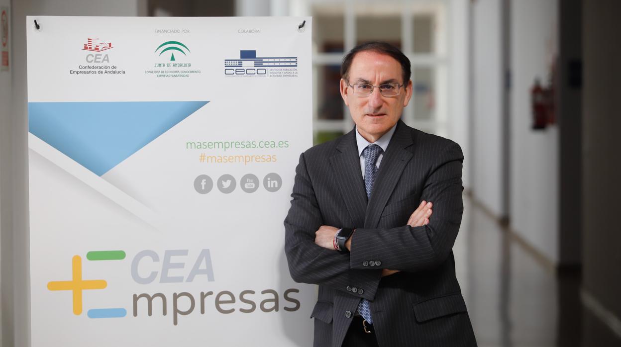 Javier González de Lara, presidente de la Confederación de Empresarios de Andalucía