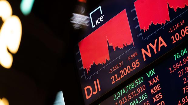 El Dow Jones se desploma un 10 % pese a la inyección de liquidez de 1,5 billones de dólares de la Fed