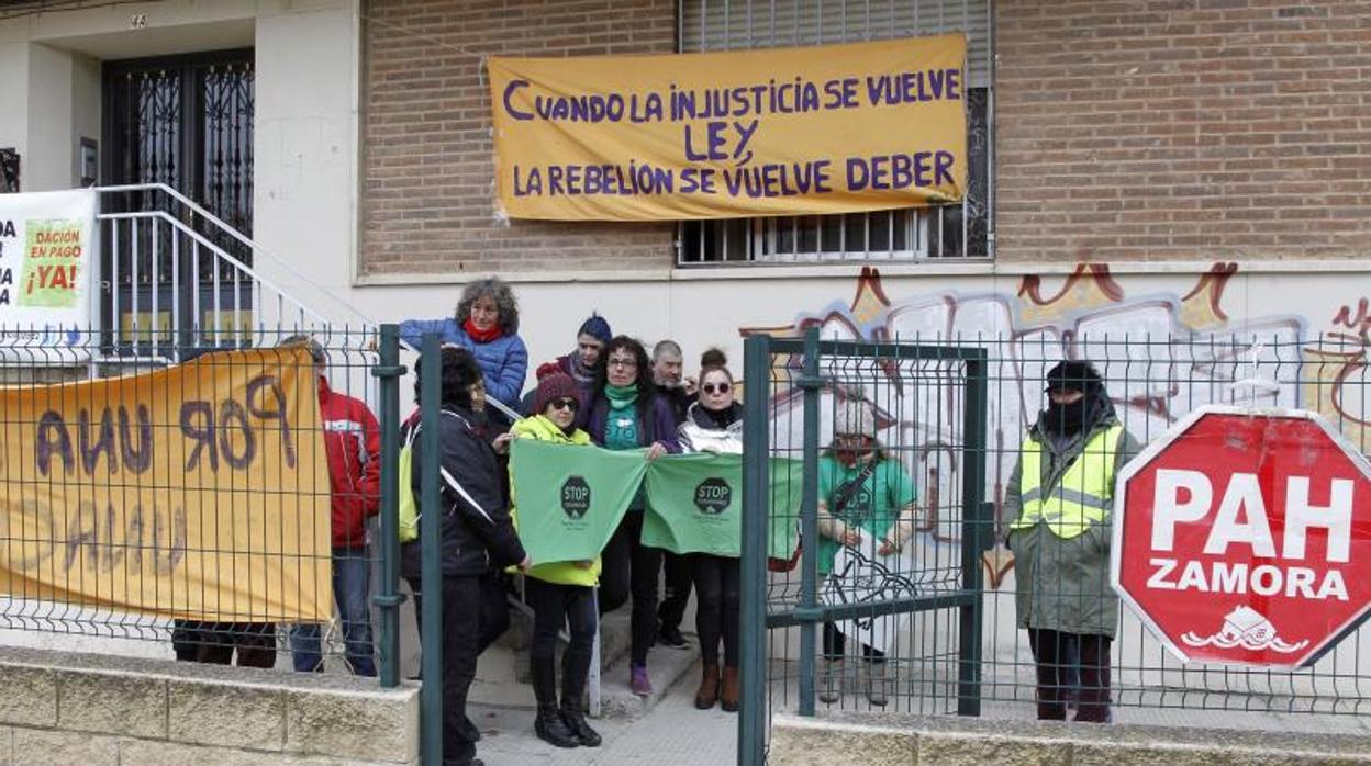 Protesta contra un desahucio