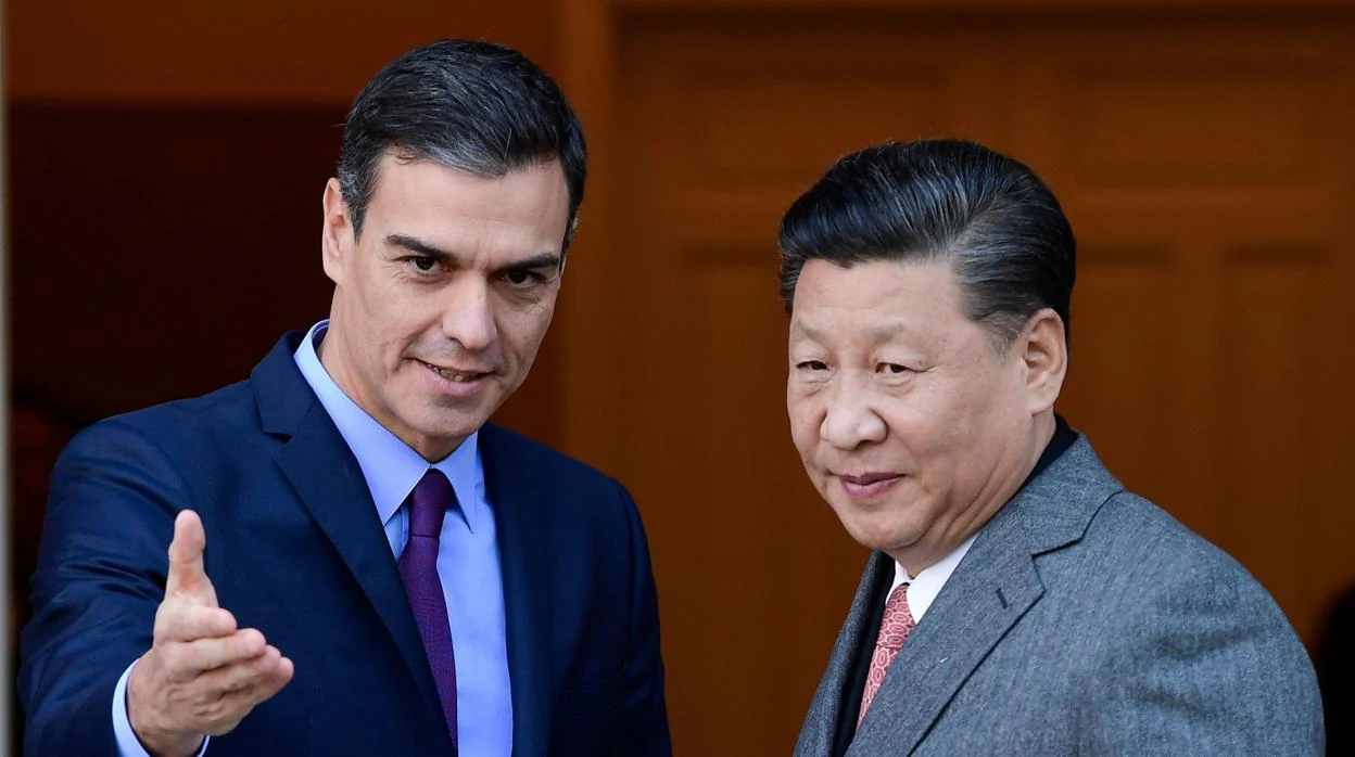 El presidente del Gobierno, Pedro Sánchez, recibió al de China, Xi Jingping, en La Moncloa en noviembre de 2018