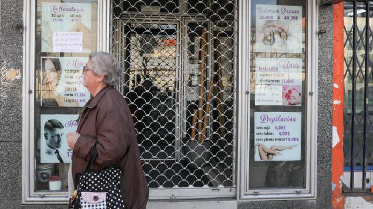 Tienda cerrada por los efectos del Covid-19