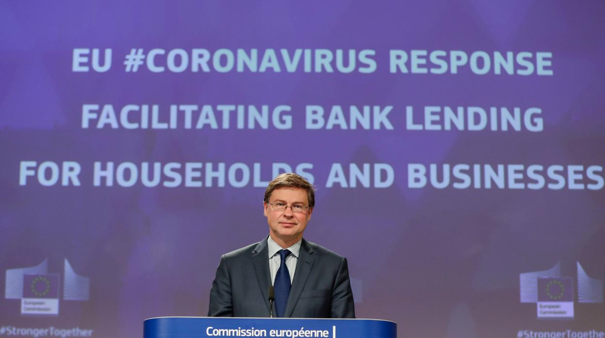 Valdis Dombrovskis, vicepresidente económico de la Unión Europea