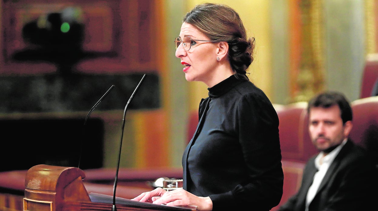 La ministra de Trabajo, Yolanda Díaz