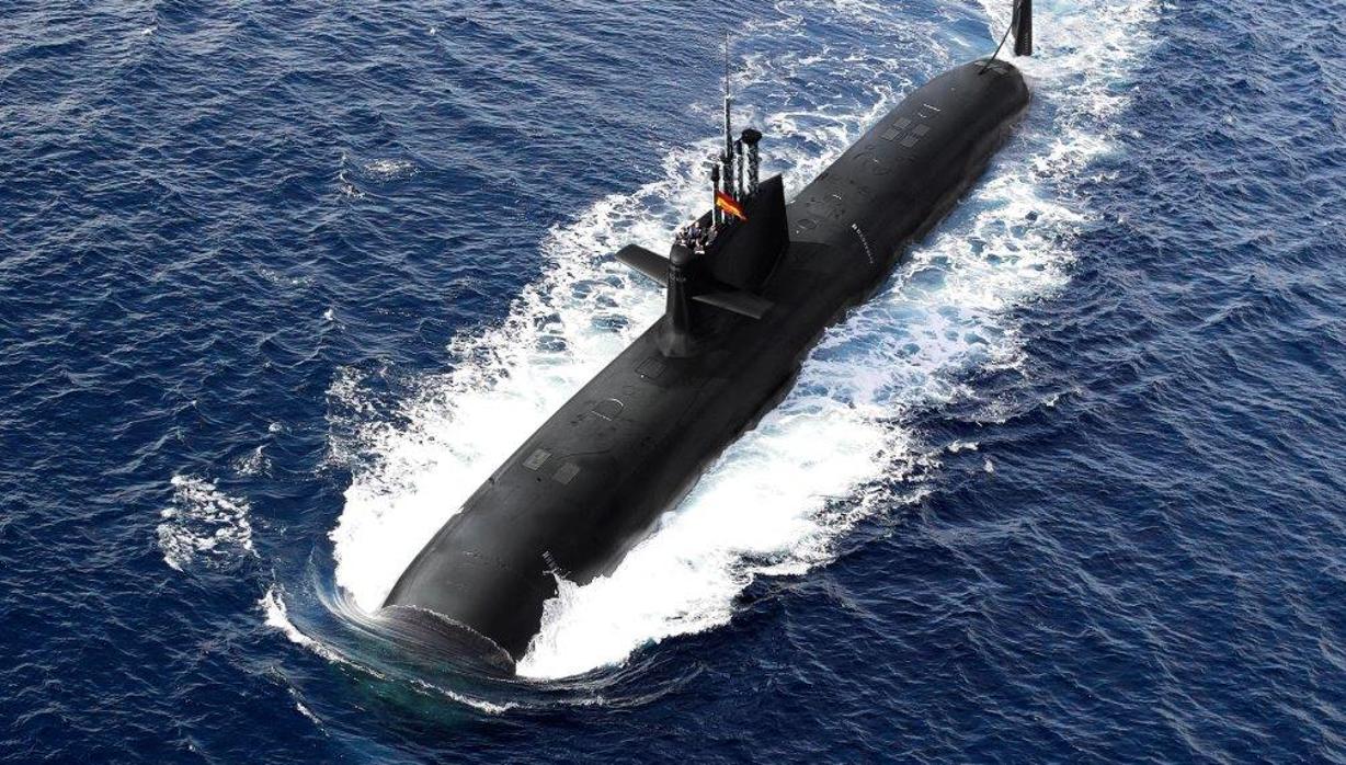 Recreación de un submarino de Navantia