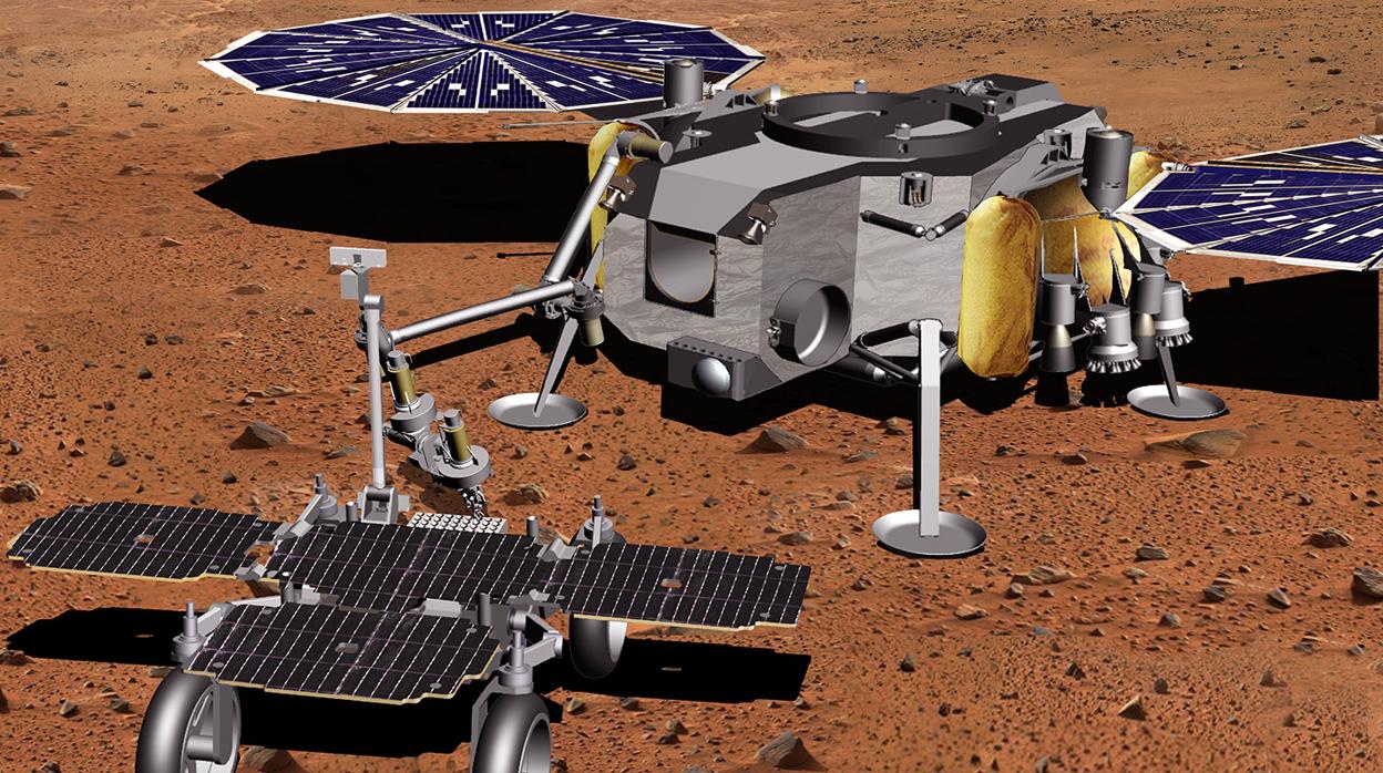 El Sample Fetch Rover (SFR) avanzado que se utilizará para recoger muestras de la superficie del planeta rojo