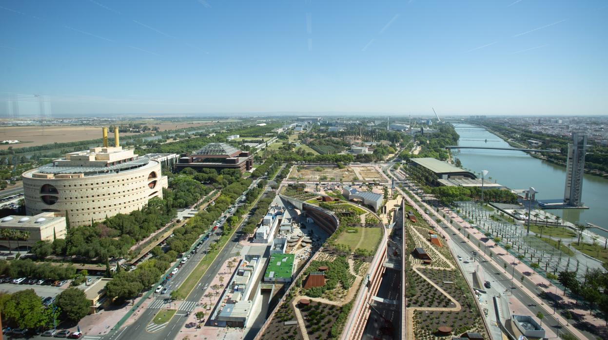 Vista aérea de la Isla de la Cartuja