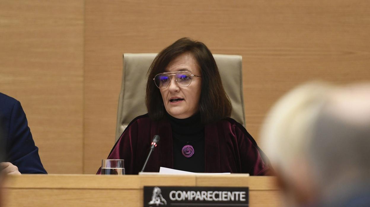 La presidenta de la Airef, Cristina Herrero