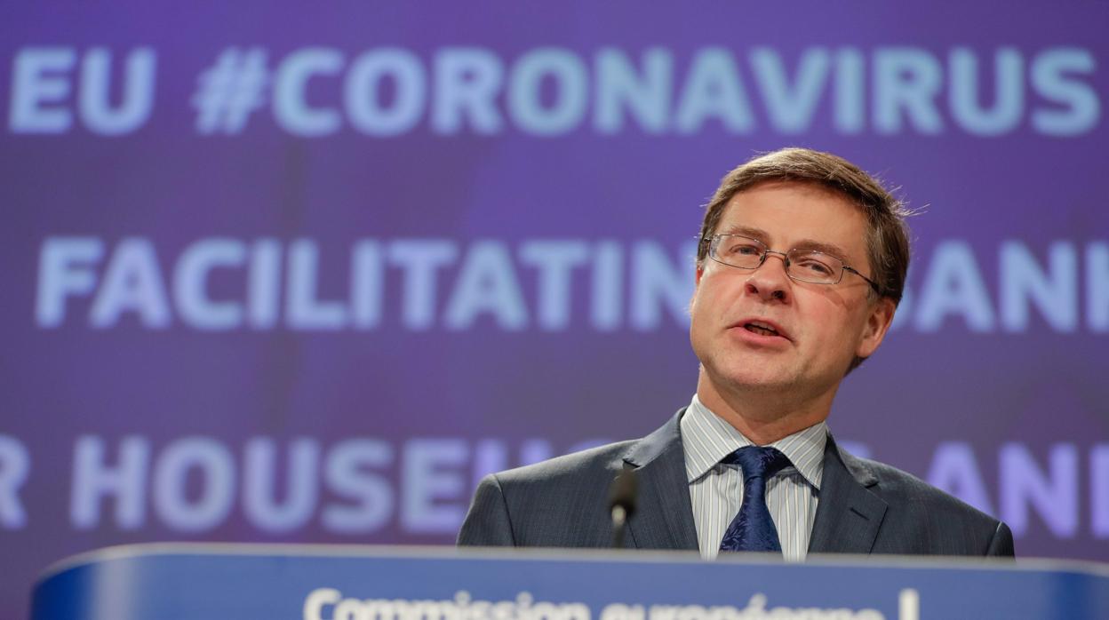 Valdis Dombrovskis, vicepresidente económico de la Comisión Europea