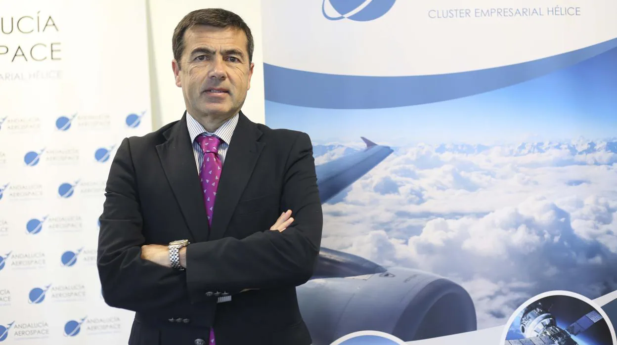 Juan Román, gerente de Andalucía Aerospace, cluster que aglutina al 70% de empresas del sector aeronáutico