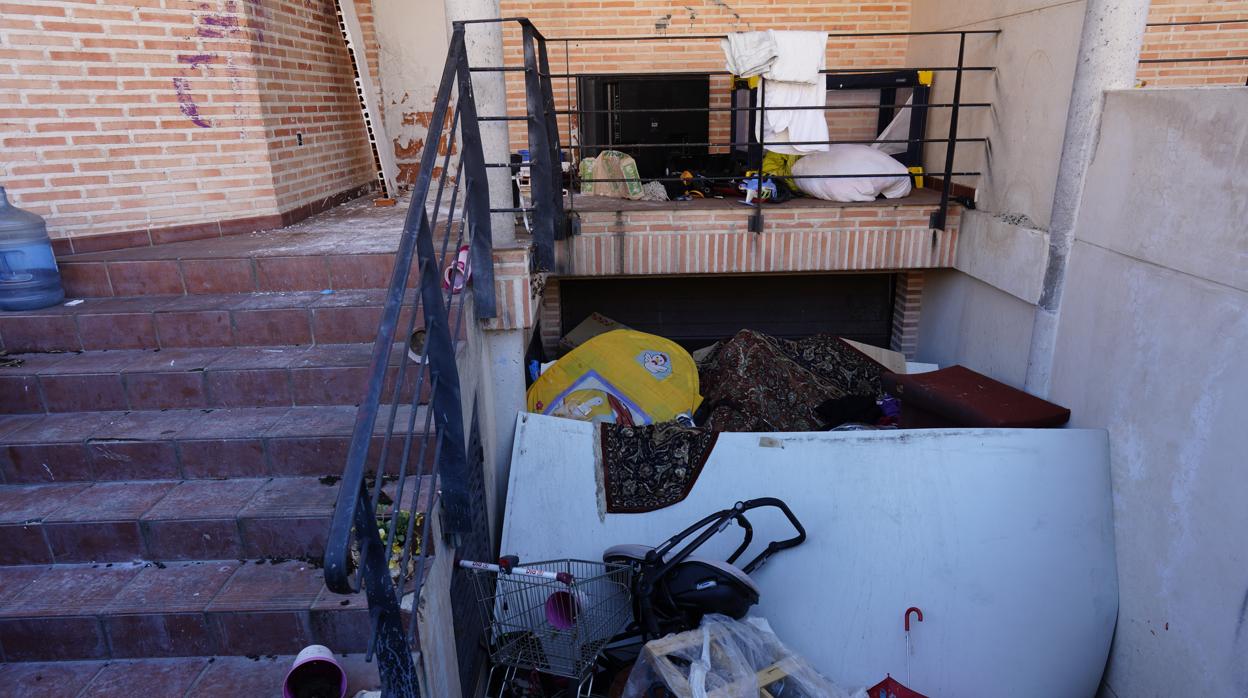 Imagen de una vivienda ocupada en Yuncos (Toledo)