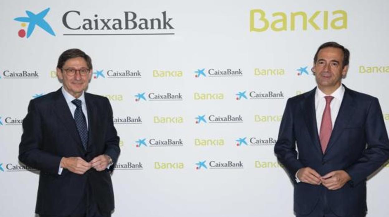 Sigue en directo la rueda de prensa de la fusión entre Bankia y Caixabank