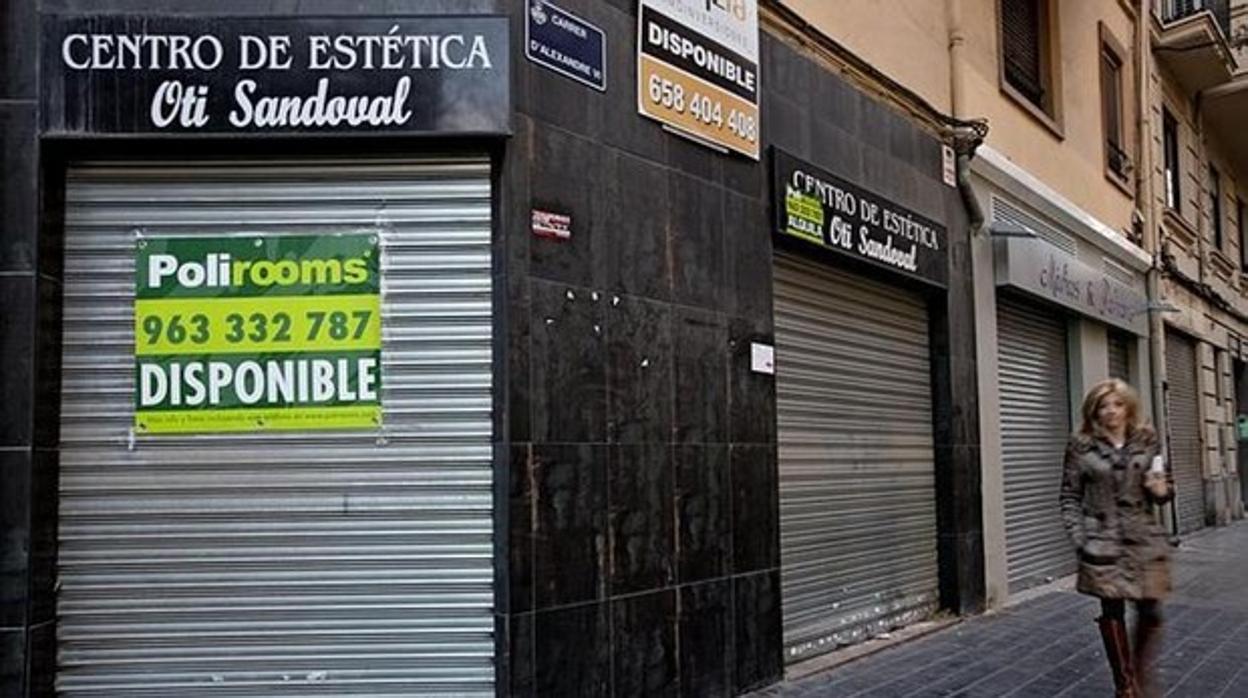 Comercios cerrados en Valencia