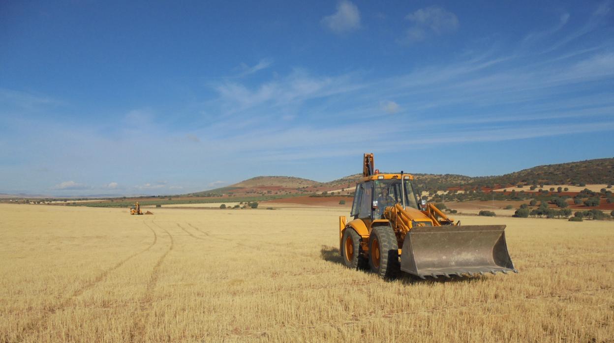 Campos de cebada en Matamulas (Ciudad Real) esconden tierras raras