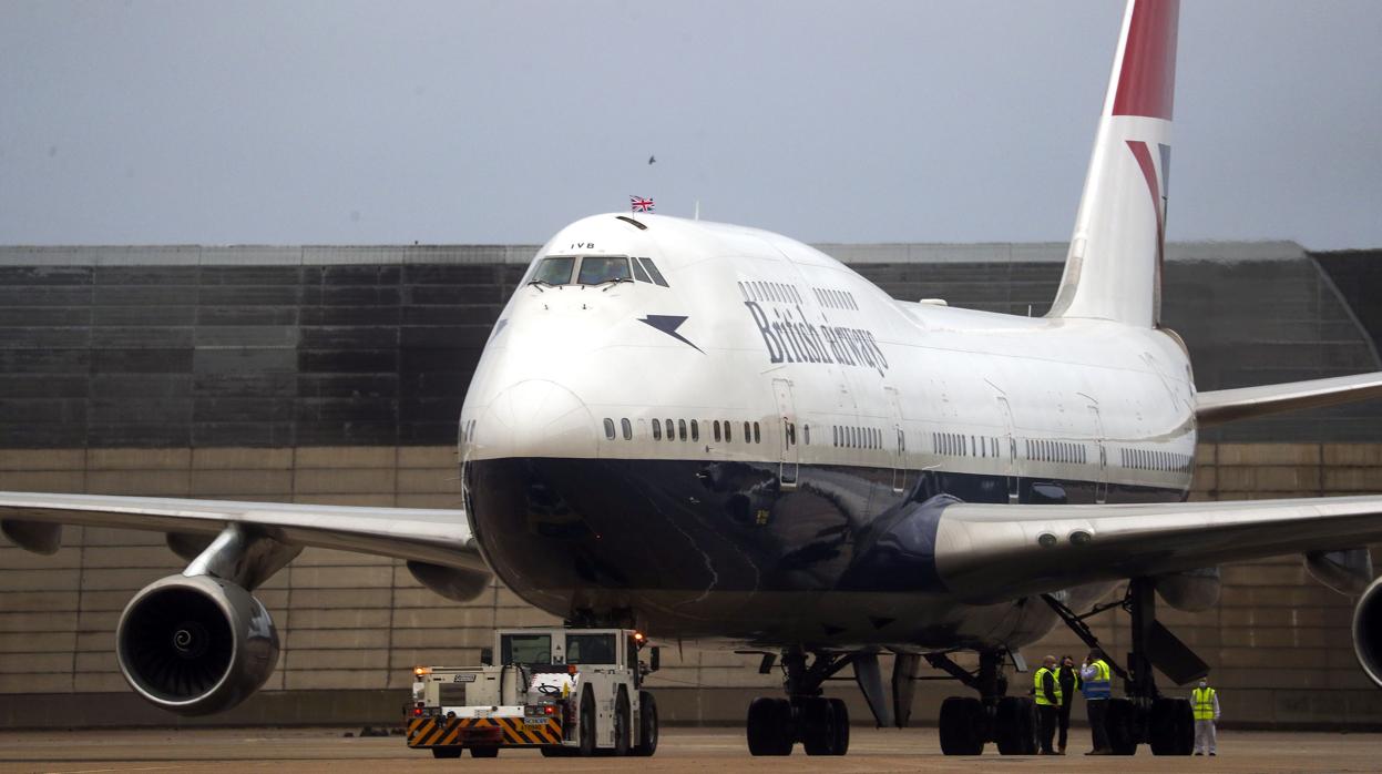 Un avión Boeing 747