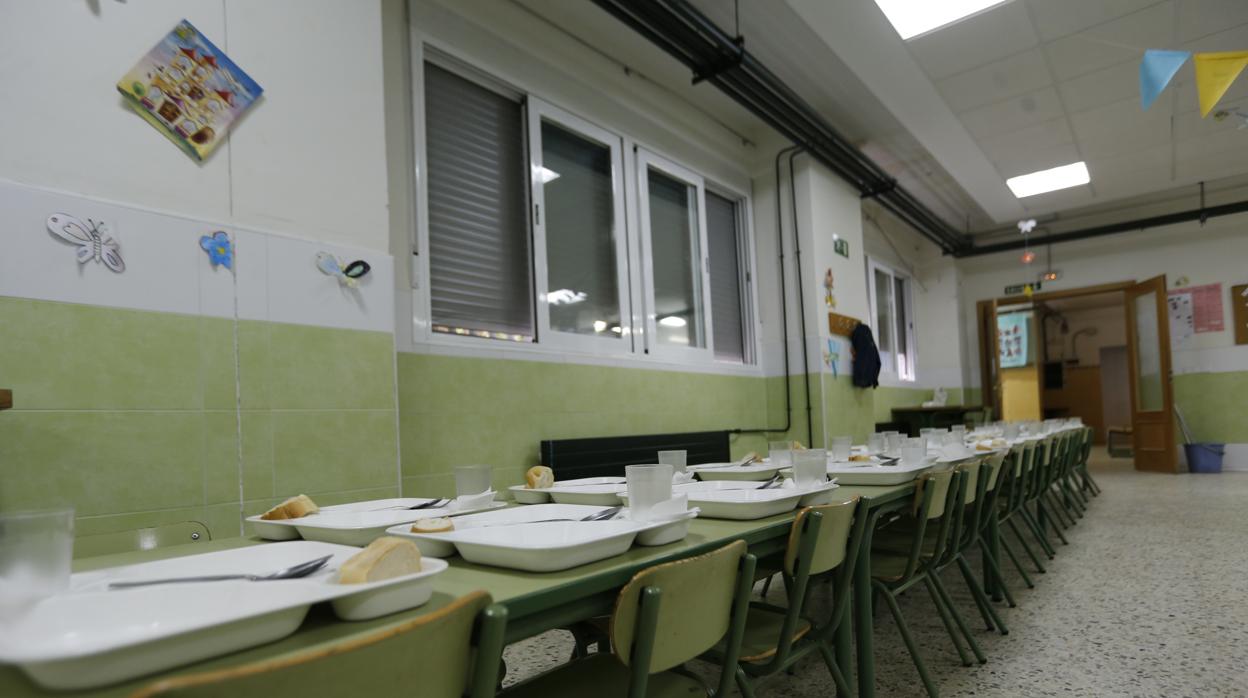 Comedor de un colegio en Alcorcón (Madrid)