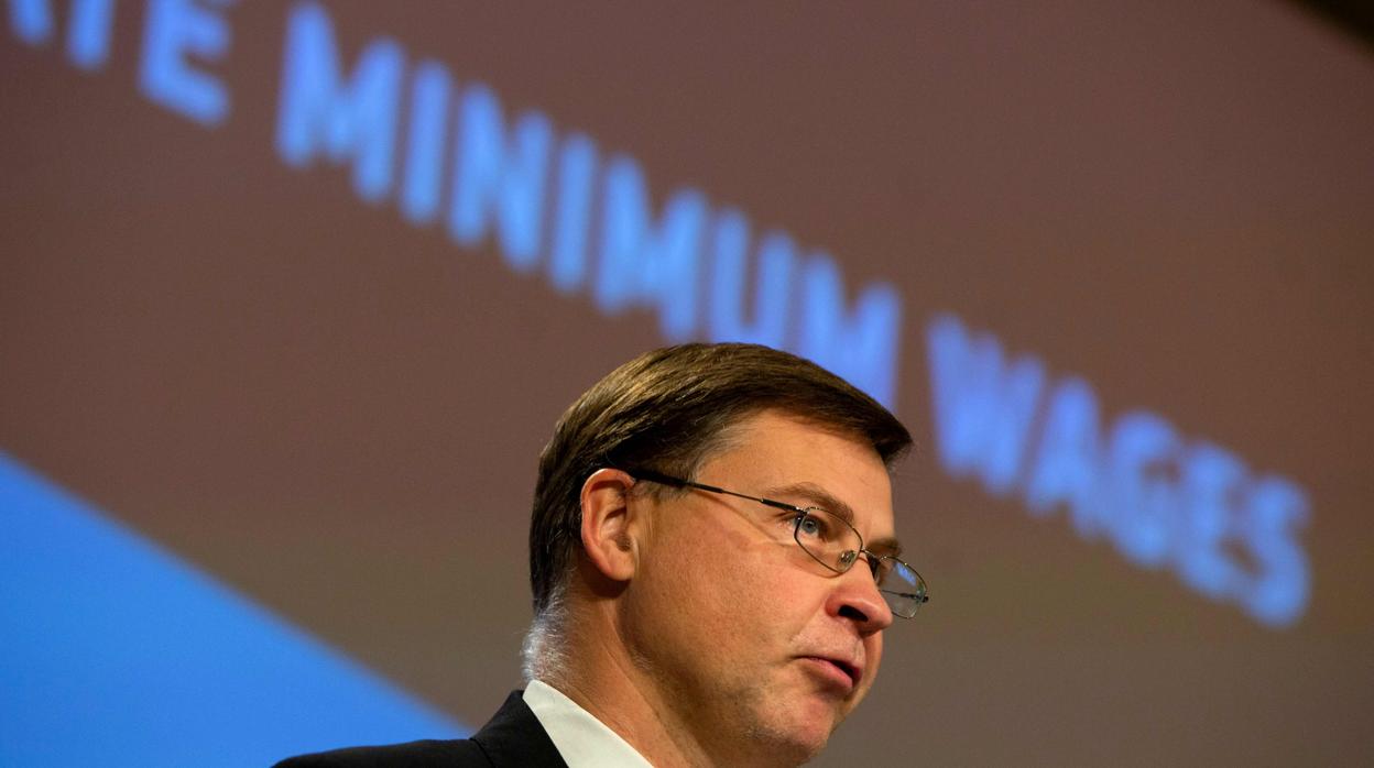 Valdis Dombrovskis, vicepresidente económico de la Comisión Europea