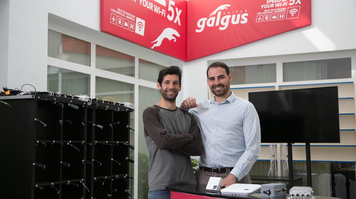 José González, CEO y cofundador de Galgus (derecha), con Jose Antonio Delgado, cofundador y CTO