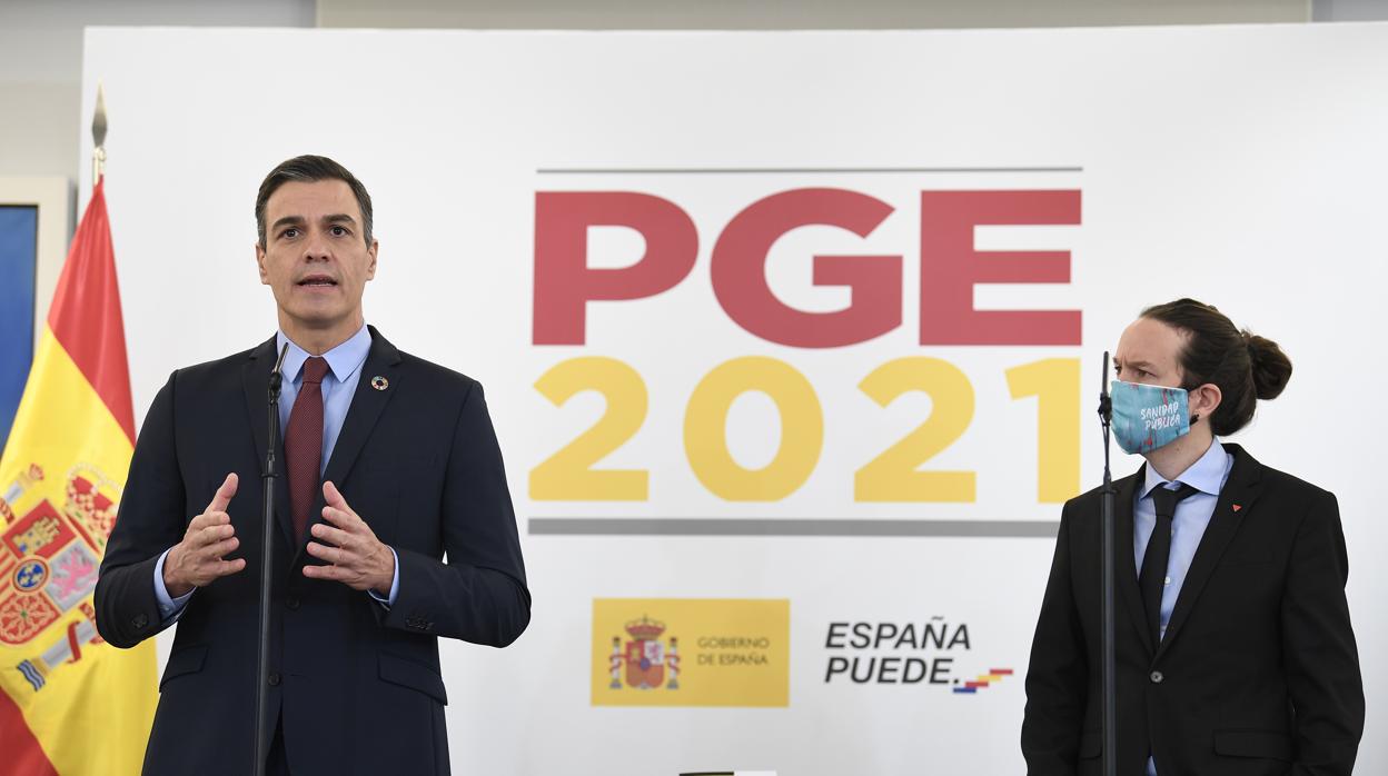 El presidente del Gobierno, Pedro Sánchez, y el vicepresidente segundo, Pablo Iglesias