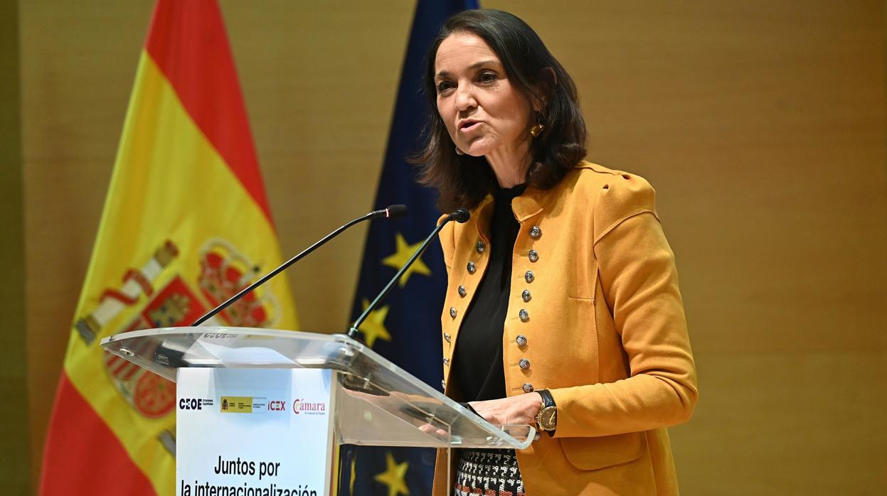 La ministra de Industria, Comercio y Turismo, Reyes Maroto